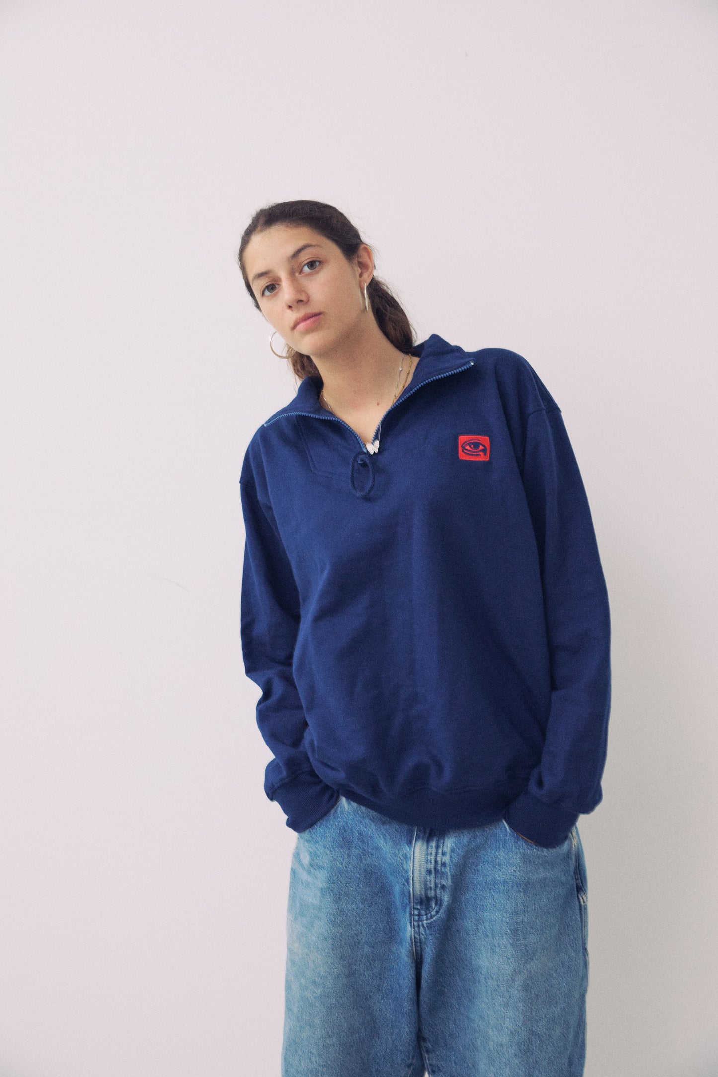 Legaña Eye zip up Navy